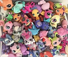 Random Lot 10X 1" Original Littlest Pet Shop Mini LPS Cute Animals Figure Toys