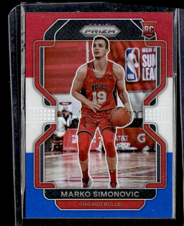 2021 Panini Prizm #166 Marko Simonovic Red-White-Blue Nm/M