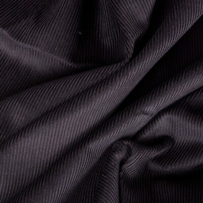 Schwarz 11 Wale 100% Baumwolle Cord Cord Stoff Premium Qualität - Ausverkauf