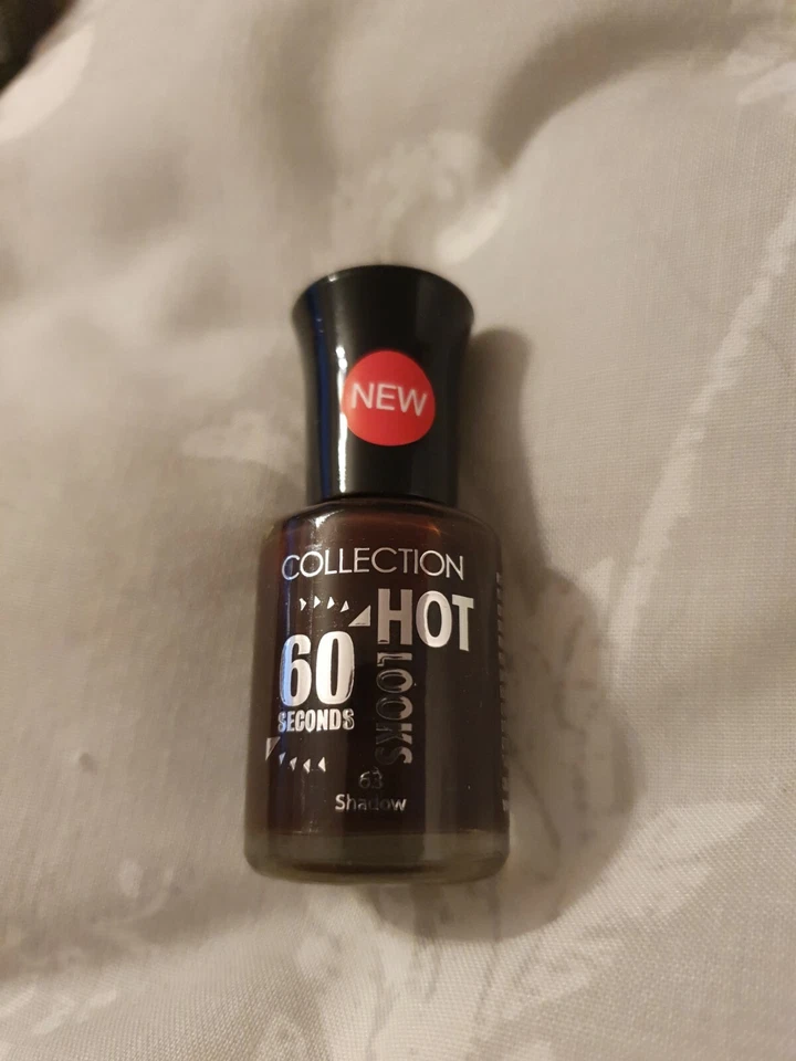 COLLECTION 2000 Collection Nail Polish.Colour 63 shadow. Hot Look.New. RRP £3.99