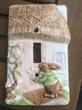 Vintage Bunny Light Switch Plate