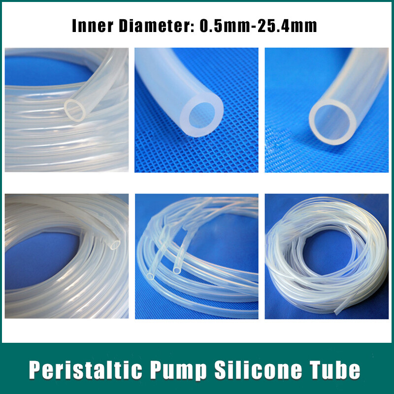 0.5mm-25.4mm Peristaltic Pump Silicone Tube Food Grade Clear Soft Tube Hose Pipe
