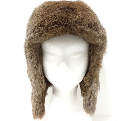 Cappello AVIATORE Pelliccia LAPIN uomo donna paraorecchie Tgl. 57 art. G182  | eBay