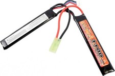 Batterie airsoft UB Power 7,4v 1100 Mah 20c Li-Po 2 panneaux