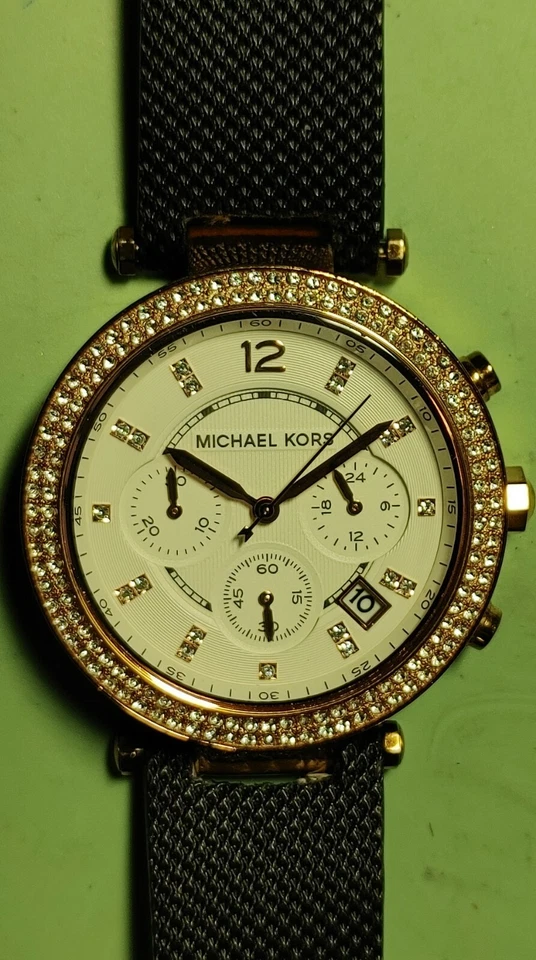 Reloj cronógrafo Michael Kors Parker MK-2281 oro rosa. Foto 2 de 4