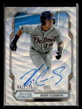 2019 Bowman Sterling Kody Clemens Wave Refractor Prospect Autograph /125 Y9517