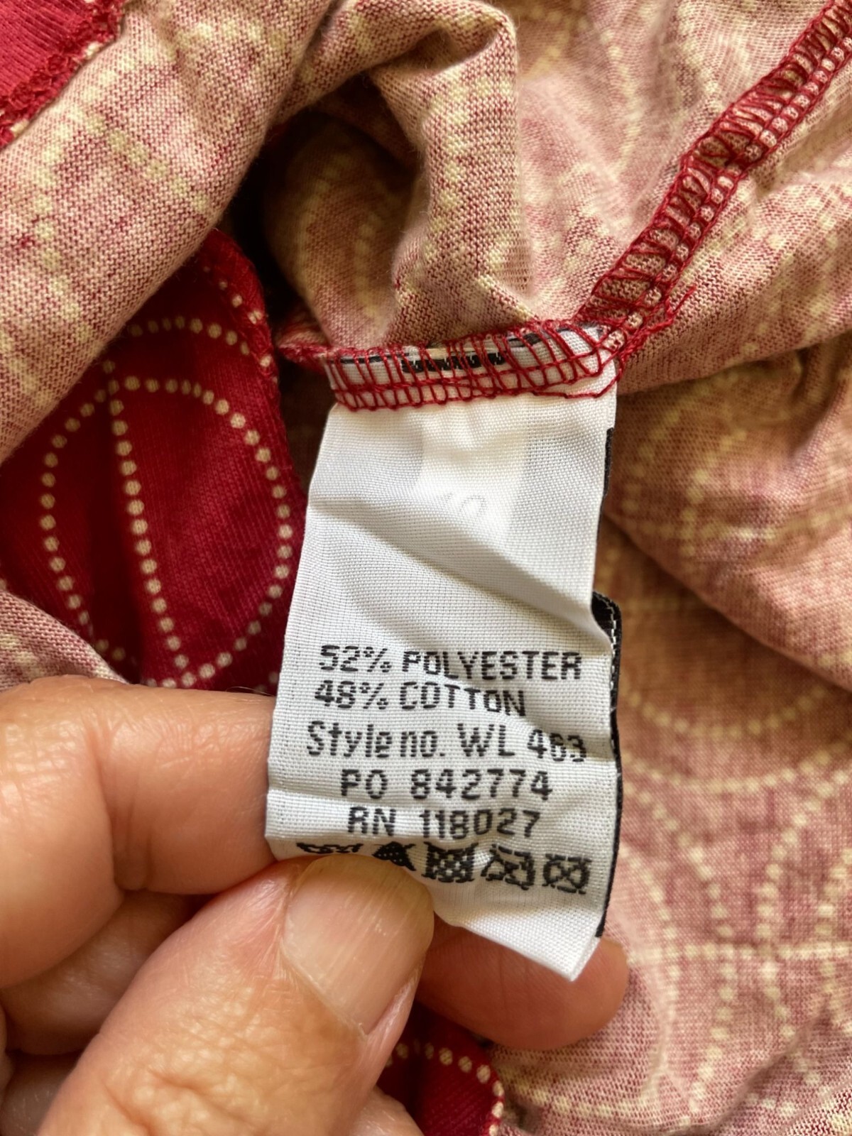 Boden Women's Red Circle Pattern Button Shirt Sma… - image 5