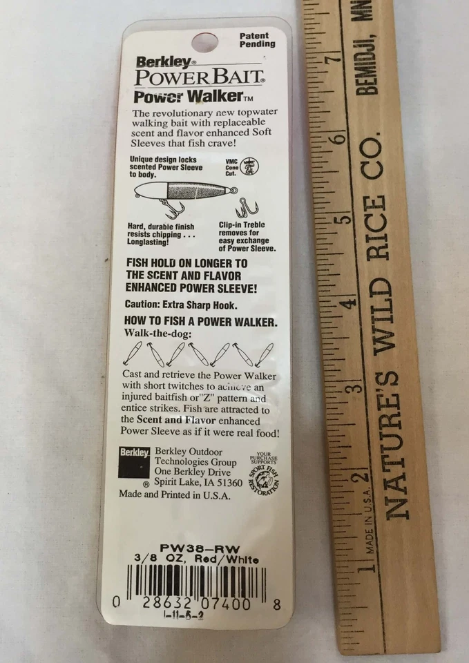 Berkley Power Bait Power Walker Flotante Perfumado Sabor Manga Suave Top Agua Foto 3 de 3