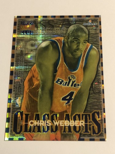Chris Webber / Juwan Howard [Atomic Refractor] #CA4 1996 Stadium Club Class Acts card