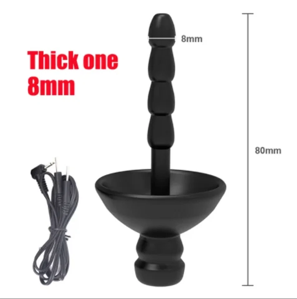 ELECTROSEX E-STIM TENS EMS BI POLAR RUBBER CONDUCTIVE URETHRAL WITH 2.5MM JACK LEAD