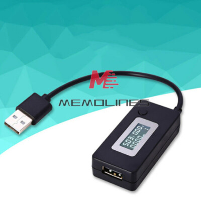 DC3-5V LCD USB Current Voltmeter Detector Mobile Charger Capacity Tester