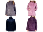 Slenderella Bed Jacket Womens Zip Up Soft Waffle Fleece Housecoat Slenderella Lo
