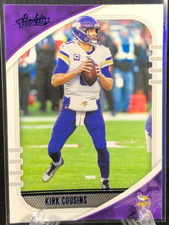 KIRK COUSINS - 2020 Absolute Football Blue Foil parallel card! Vikings