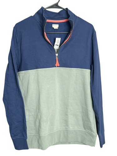 J. Crew Factory Crewcuts Boys' Cotton Half-Zip Pullover Sweater Navy Size XXL - Picture 2 of 11