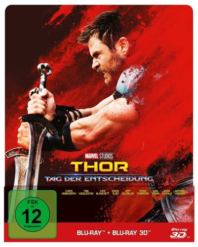 Thor: Tag der Entscheidung Blu-ray 3D + 2D / Limited Steelbook # 2-BLU-RAY-NEU - Bild 1 von 7