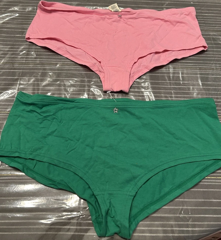 Bragas vintage Y2K American Eagle verde rosa corte niño nuevas con etiquetas nuevas Foto 2 de 4