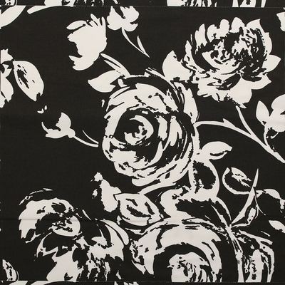 Kissen reiner Baumwolle Blumenstoff schwarz weiß rosa 6 x Paneele 45 cm x 45 cm