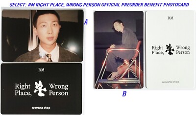 BTS RM RIGHT PLACE, WRONG PERSON OFFICIAL WEVERSE PHOTOCARD