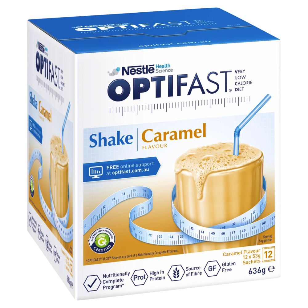 Optifast VLCD Shake 12 x 53g Sachets (636g) Low Calorie Meal