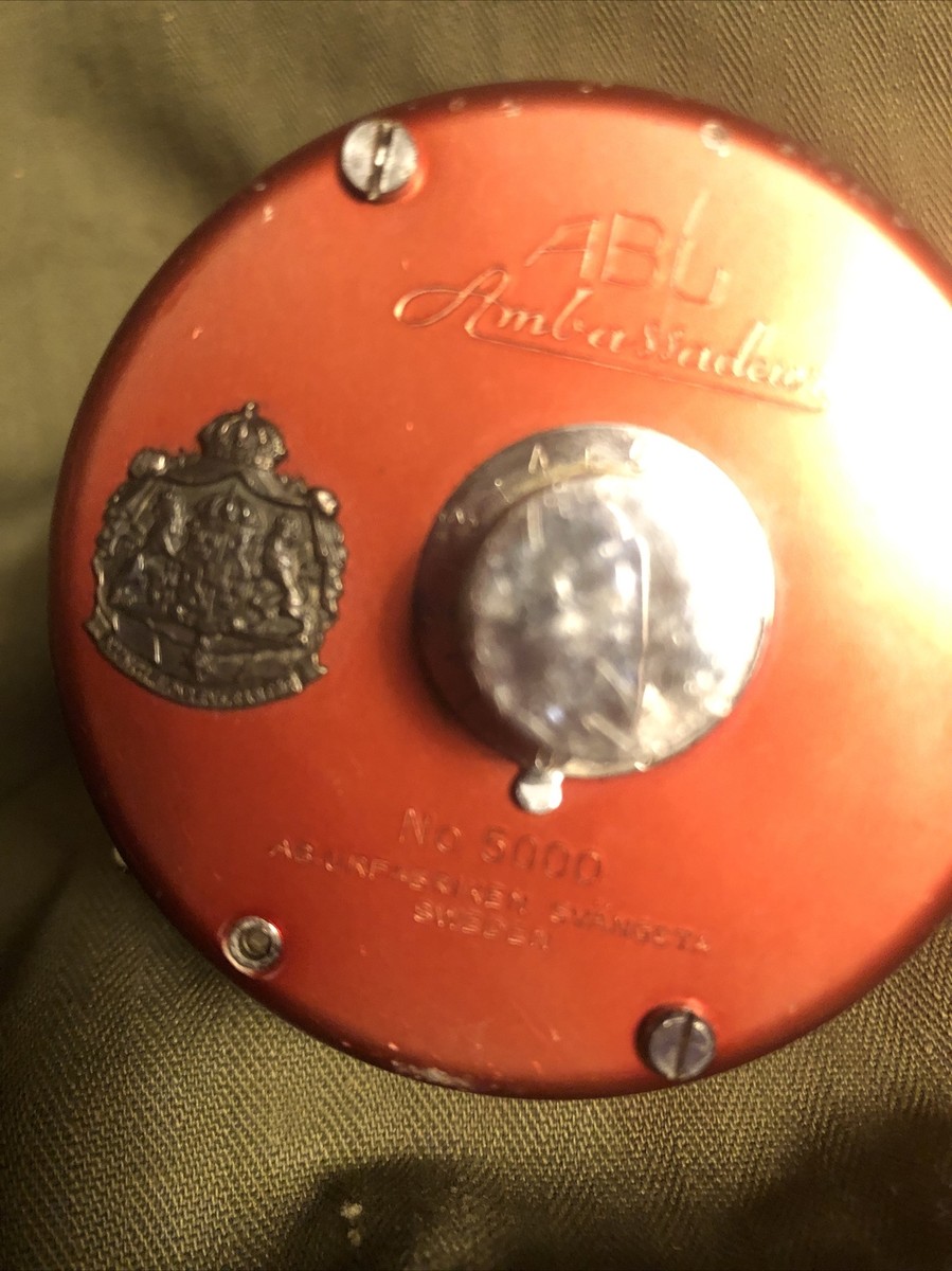 Abu Ambassadeur 5000 Fishing Reel Circa 1960s scarce bait Caster
