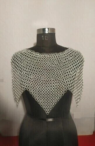 beautiful look Cosplay Costume Chainmail Top Aluminum Chainmail Bra Top - Picture 1 of 3