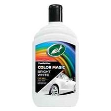 Turtle Wax Colour Magic 500ml Bright White Wax Cleans Shines & Restores