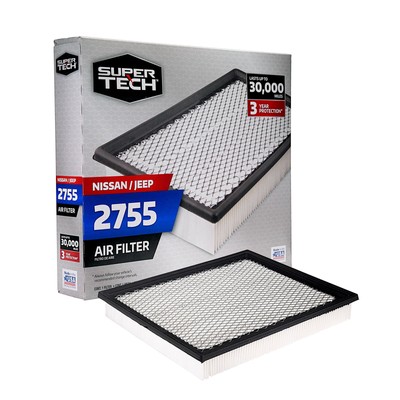 Super Tech 2755 Engine Air Quality Filter Replacement Filter for Nissan or Jeep