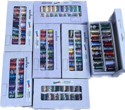 Marathon Embroidery Sewing Machine Thread Set Rayon 20 or 50 x 1000 ...