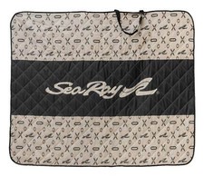 Sea Ray Logo Travel Blanket w/ Water Resistant Fabric - Black & Gray SEA-62004