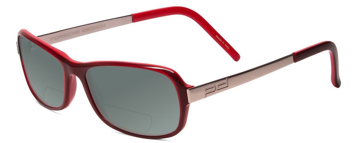 サングラス　Porsche Design Porsche P8207-B Cateye 53mm Polarize Bi-Focal Sunglasses Red