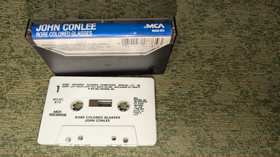 John Conlee Rose Colored Glasses 1978 RCA Cassette Tape Pop Rock 1992 Foto 3 de 3