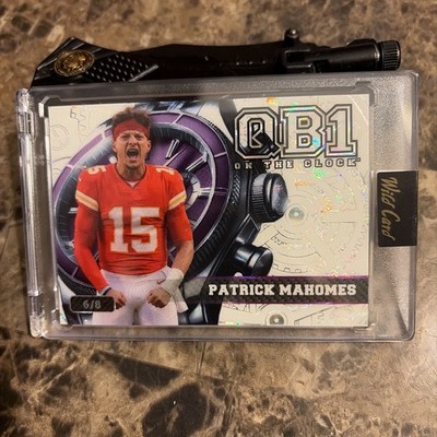 Patrick Mahomes 6/8 White Holo 2026 Wild Card QB1 On The Clock