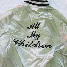 All My Children Sarah Michelle Gellar? Cast & Crew Satin Jacket 1980s 1990's