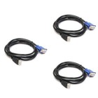 3pcs 1.8M Male To -15 Male 15Pin Adapter Cable 1080P (without Build-in