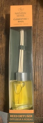 Natural Sense Clementine & Basil Reed Diffuser Liquid Glass Clear 1-Pack