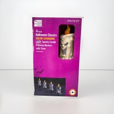 Home Depot Halloween COULEUR CHANGEANTE LED BOUGIE EFFRAYANTE MARQUEURS DE CHEMIN avec minuterie