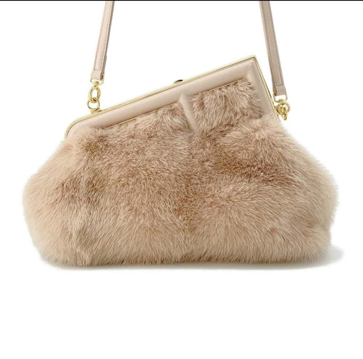 Fendi Clutch Bag First Small Mink Fur 8BP129 FENDI Bag 2way