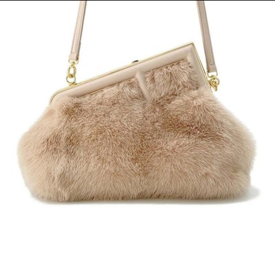 Fendi Clutch Bag First Small Mink Fur 8BP129 FENDI Bag 2way