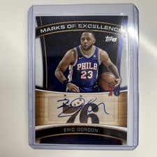 NBA signed card of Eric Gordon 76ers