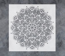 Large Prosperity Mandala Wall Stencils - Boho Stencil Template Reusable for Wall