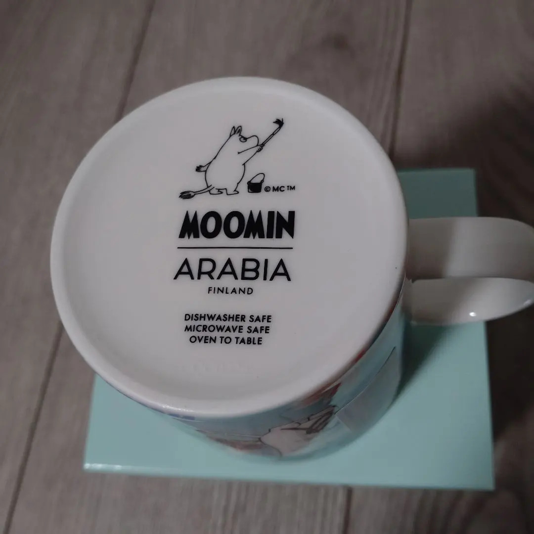 Set of 2 Arabia Moomin Mug 0.3L Simple Joy Pink & Blue Japan