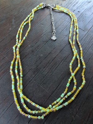 World End Import Beaded Necklace  17.5''-20''in/44-51cm