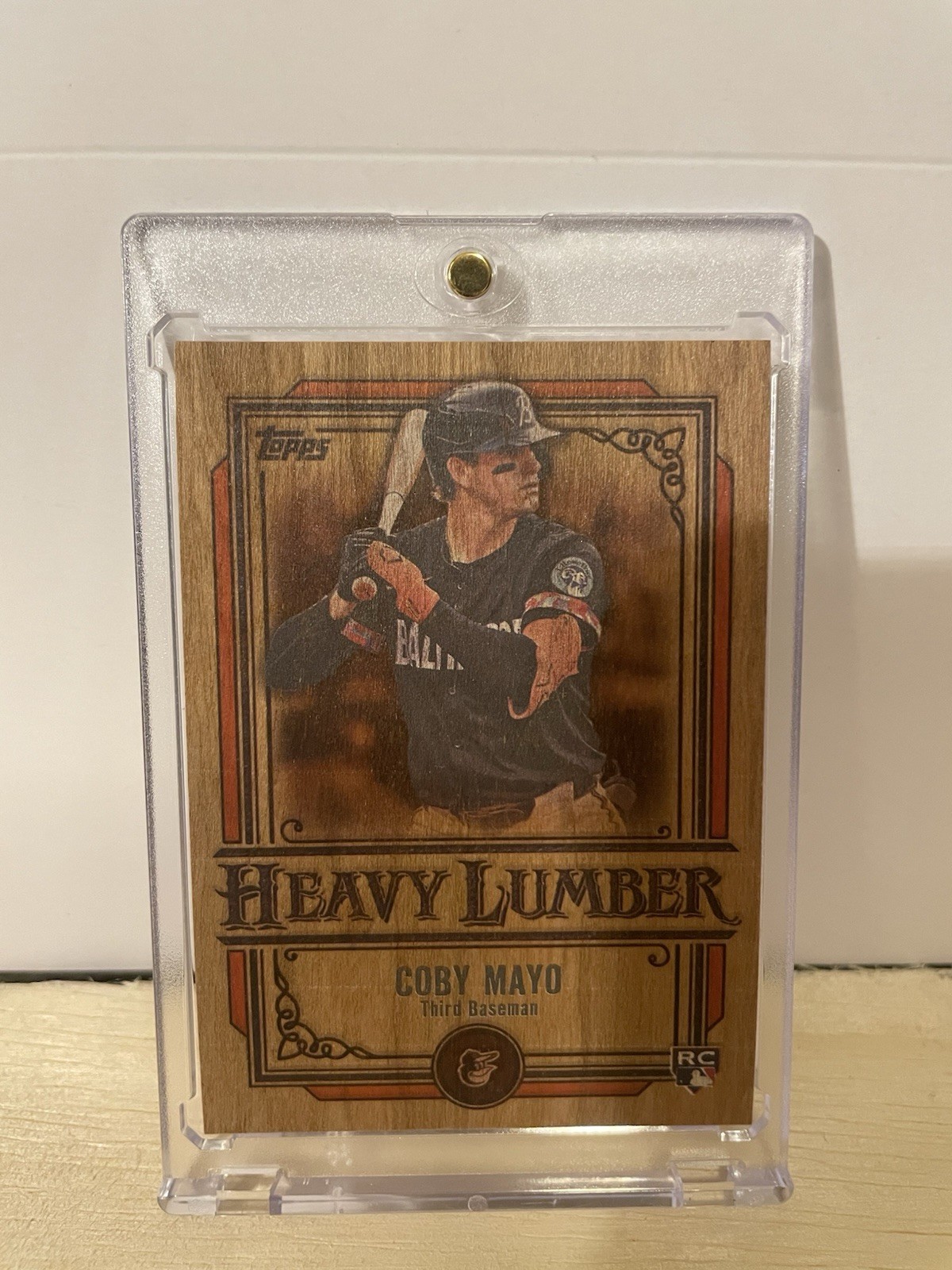 2025 Topps #HL-20 Coby Mayo Rookie Heavy Lumber SSP Case Hit RC
