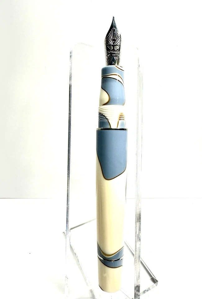 Leonardo Officina Momento Zero Nuvola con oro 14K plumín mediano nuevo en caja Foto 3 de 4