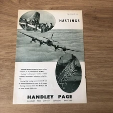 SAIR22 MAGAZINE ADVERT 11X8 HANDLEY PAGE HASTINGS MILITARY TRANSPORT