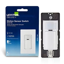 Decora In-Wall Motion Sensor Light Switch, Motion Activated, Auto-On/Auto-Off, 2