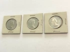 3- 1964 Canadian Silver 50 Cents Half Dollar Queen Elizabeth II Coin UC BU