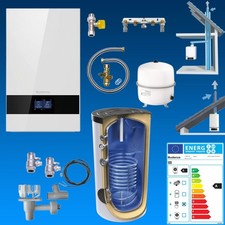 Gas Brennwert Therme Buderus GB172 i.2 15-25 kW Gasheizung Zubehör 160l Speicher