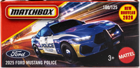 Matchbox 2026 - 2025 Ford Mustang Police - Power Grabs - Neu & Ovp