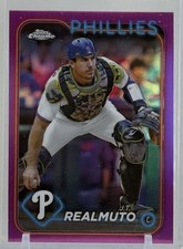 JT Realmuto 2024 Topps Chrome #261 Pink Refractor Philadelphia Phillies MLB